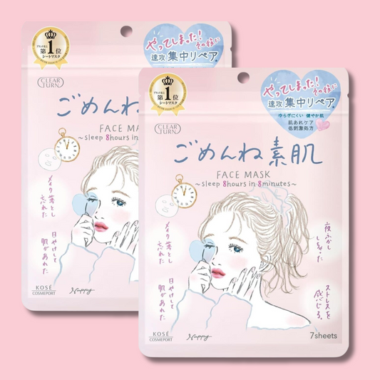 Gomenne Suhada Clear Turn Conditioning Face Mask 7 sheets (KOSE)