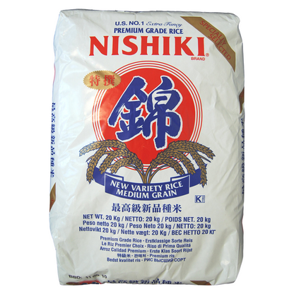 Sushi Ris Nishiki Rice Medium Grain 20kg