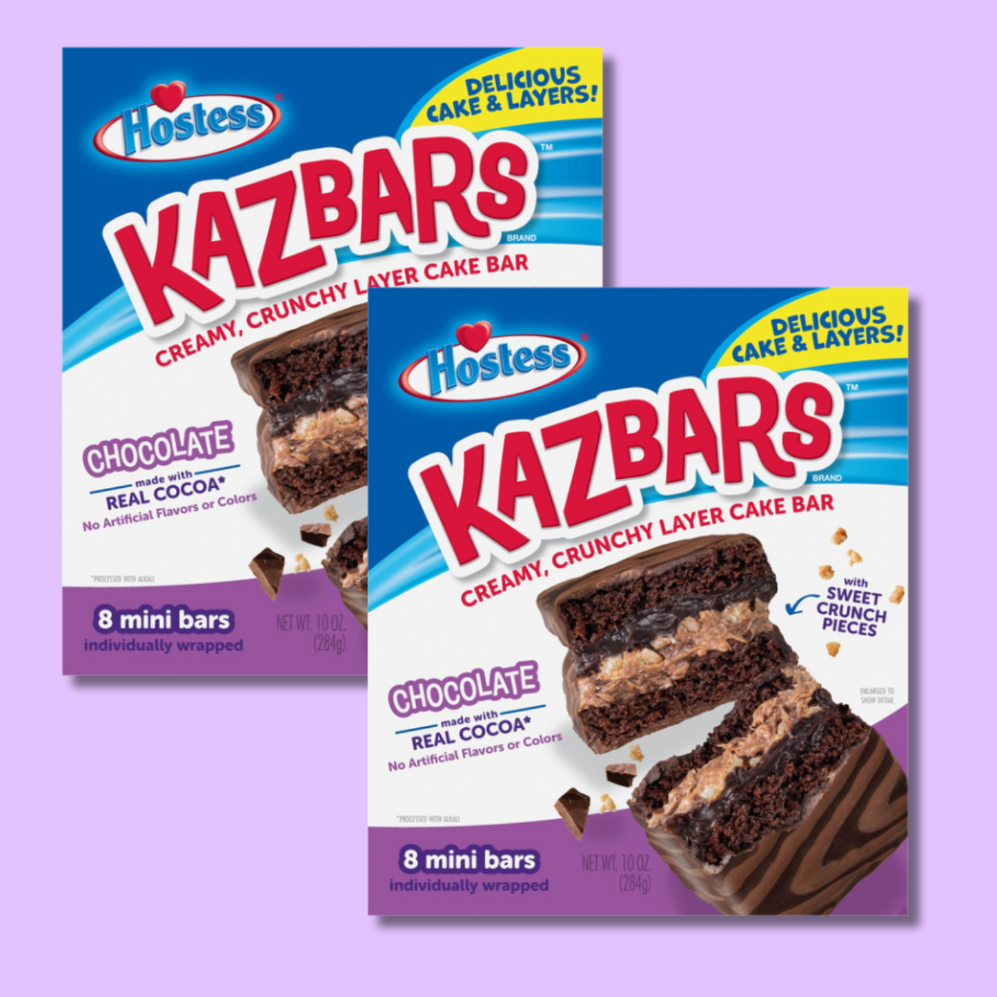 Kazbars Chocolate 8 stk (HOSTESS)