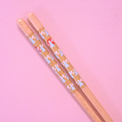 Japansk Wakasa Lacquered Chopsticks Dishwashable Mt.Fuji 23cm (Daiso)