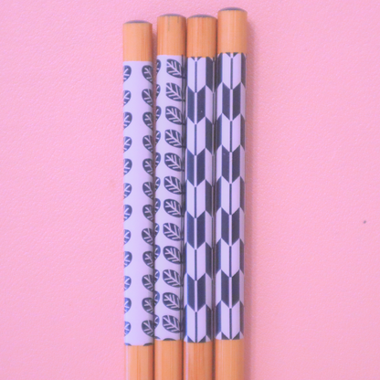 Japansk Bamboo Chopsticks 2P Yagasuri 22.5cm (Daiso)