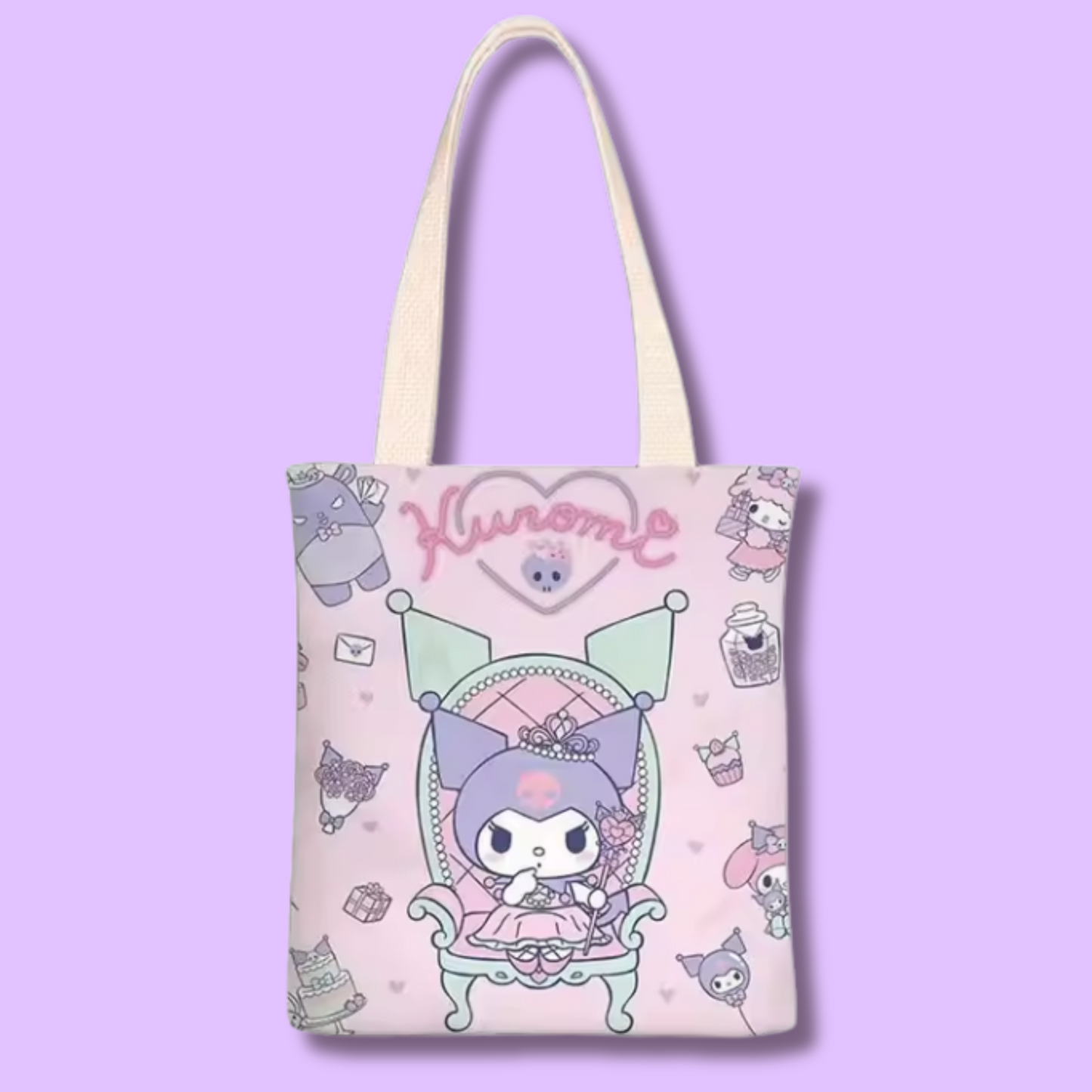 Sanrio Canvas Bag Kuromi