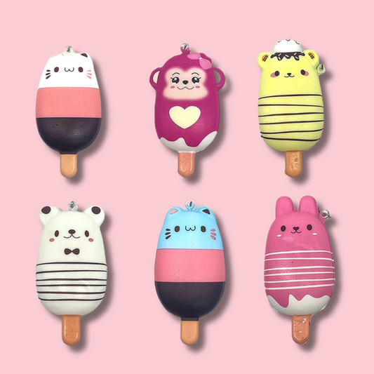 Squishy Keychain Animal Popsicle