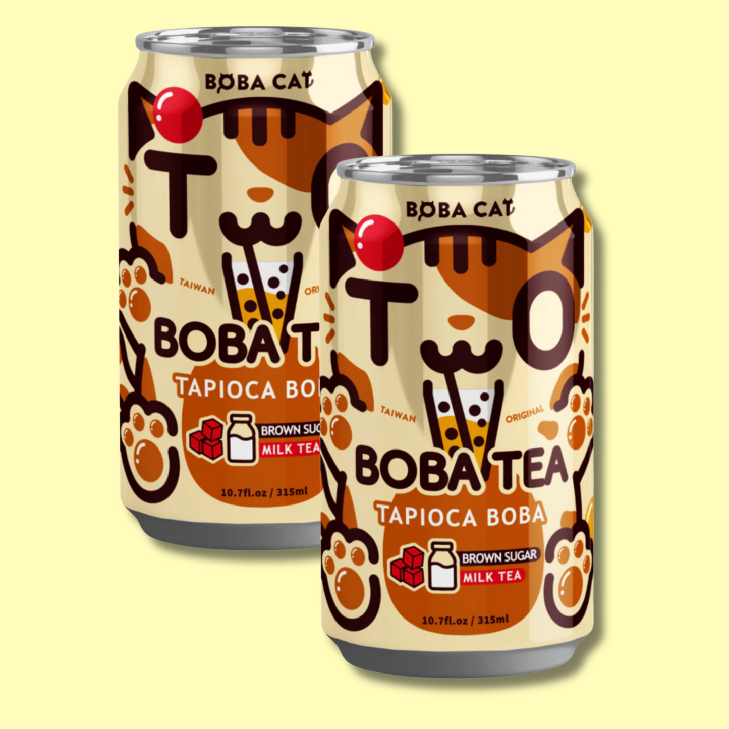 Kawaii Boba Milk Tea 315ml (BOBA CAT)