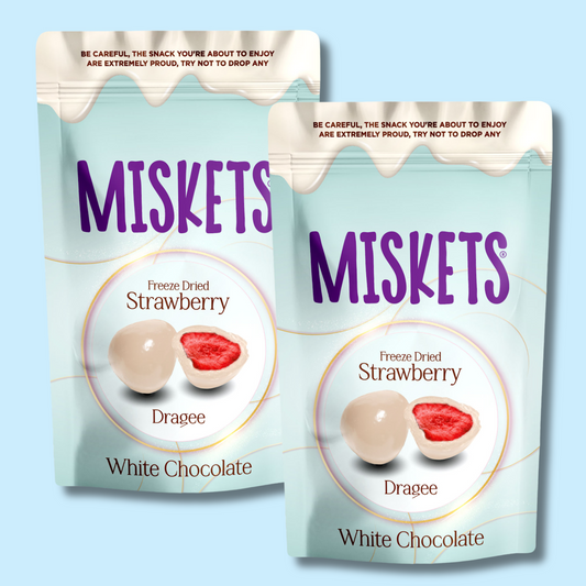 Freeze Dried Strawberry & White Chocolate 80g (MISKETS)