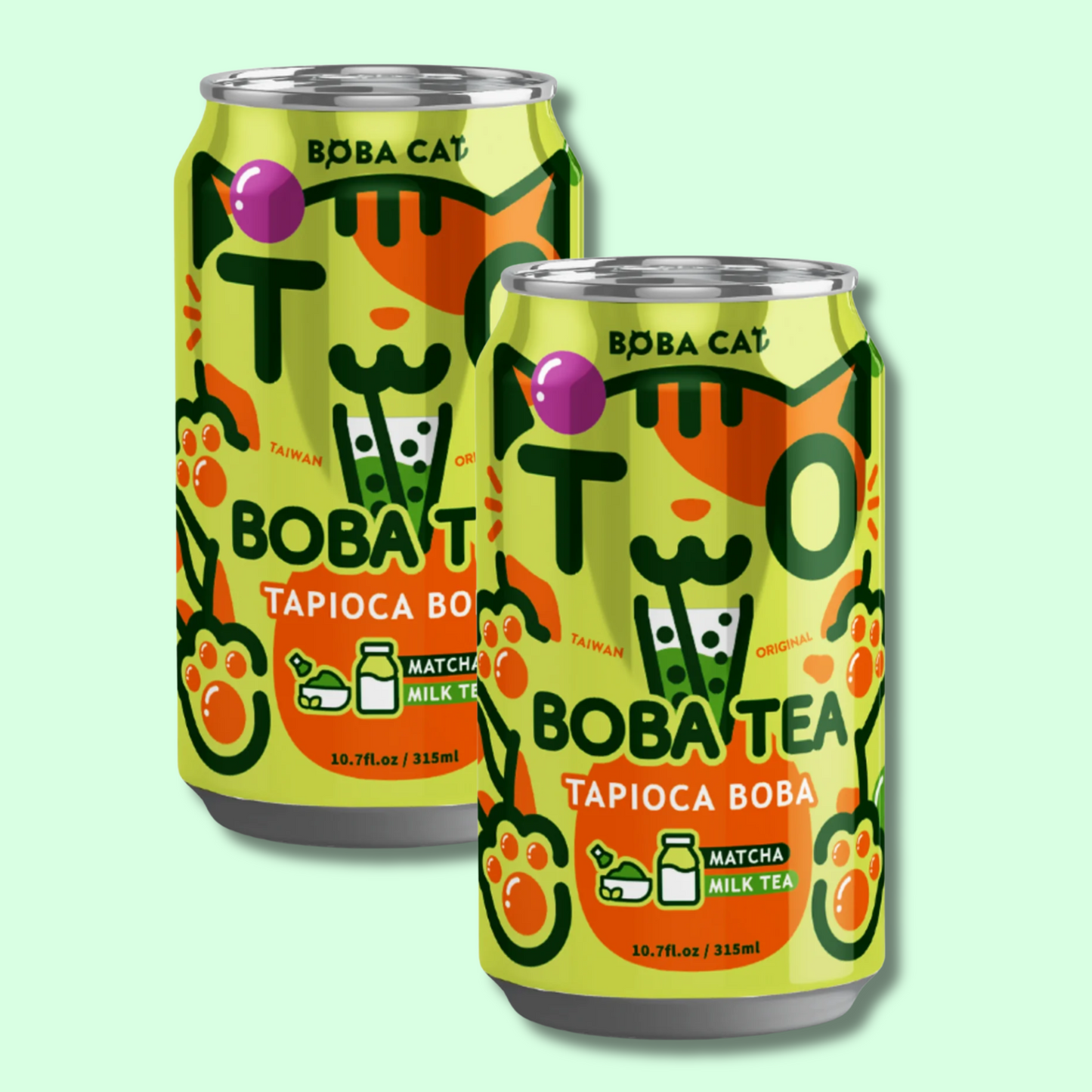 Kawaii Boba Milk Tea 315ml (BOBA CAT)