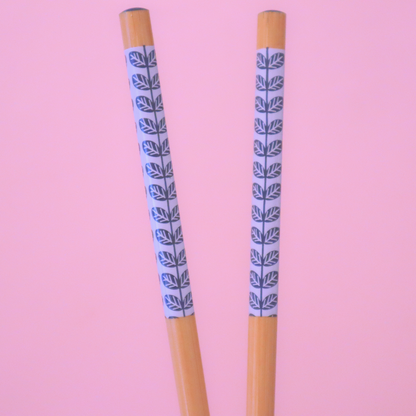 Japansk Bamboo Chopsticks 2P Yagasuri 22.5cm (Daiso)