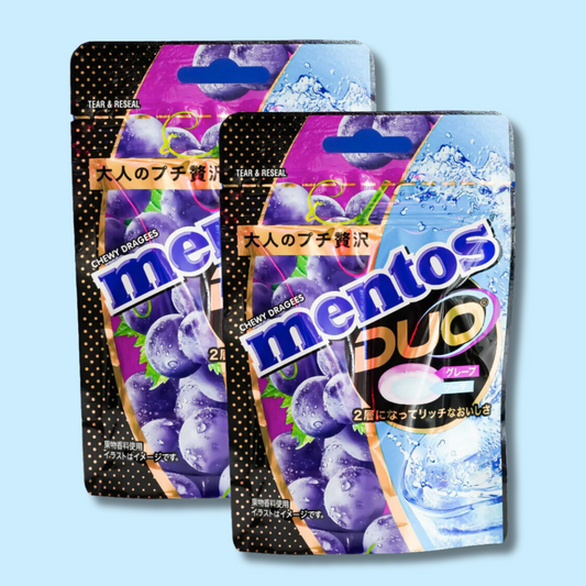 Mentos Duo Candy Grape & Soda 45g (KRACIE)