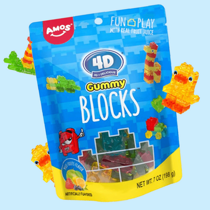4D Gummy Blocks Big Bag 72 g (AMOS)