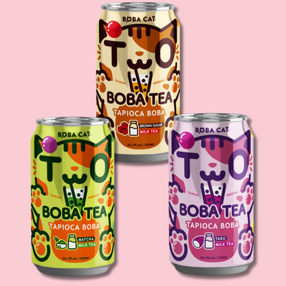 Kawaii Boba Milk Tea 315ml (BOBA CAT)