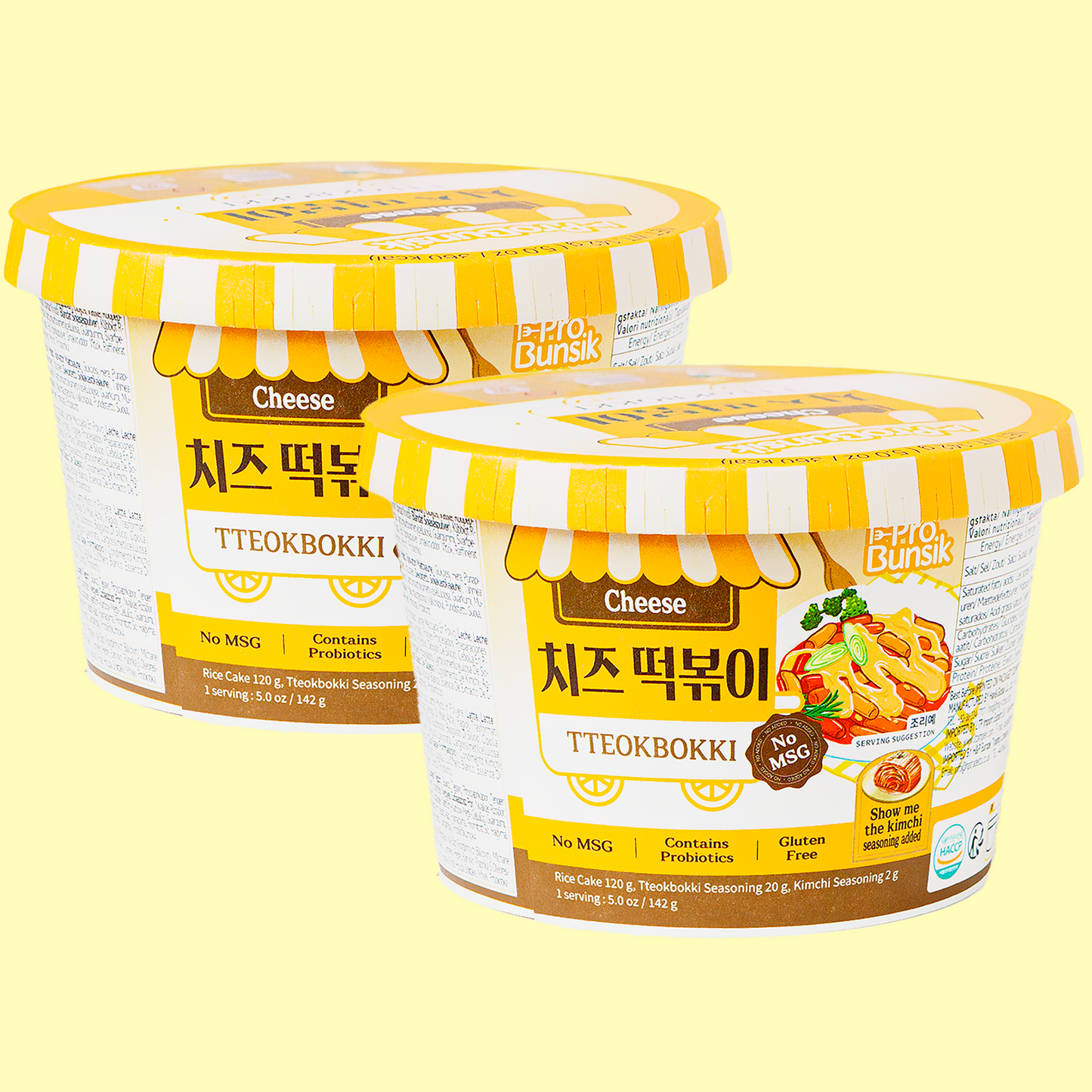 Instant Tteokbokki Bowl Cheese 142g (PRO BUNSIK)