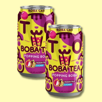 Kawaii Popping Boba Tea 320ml (BOBA CAT)