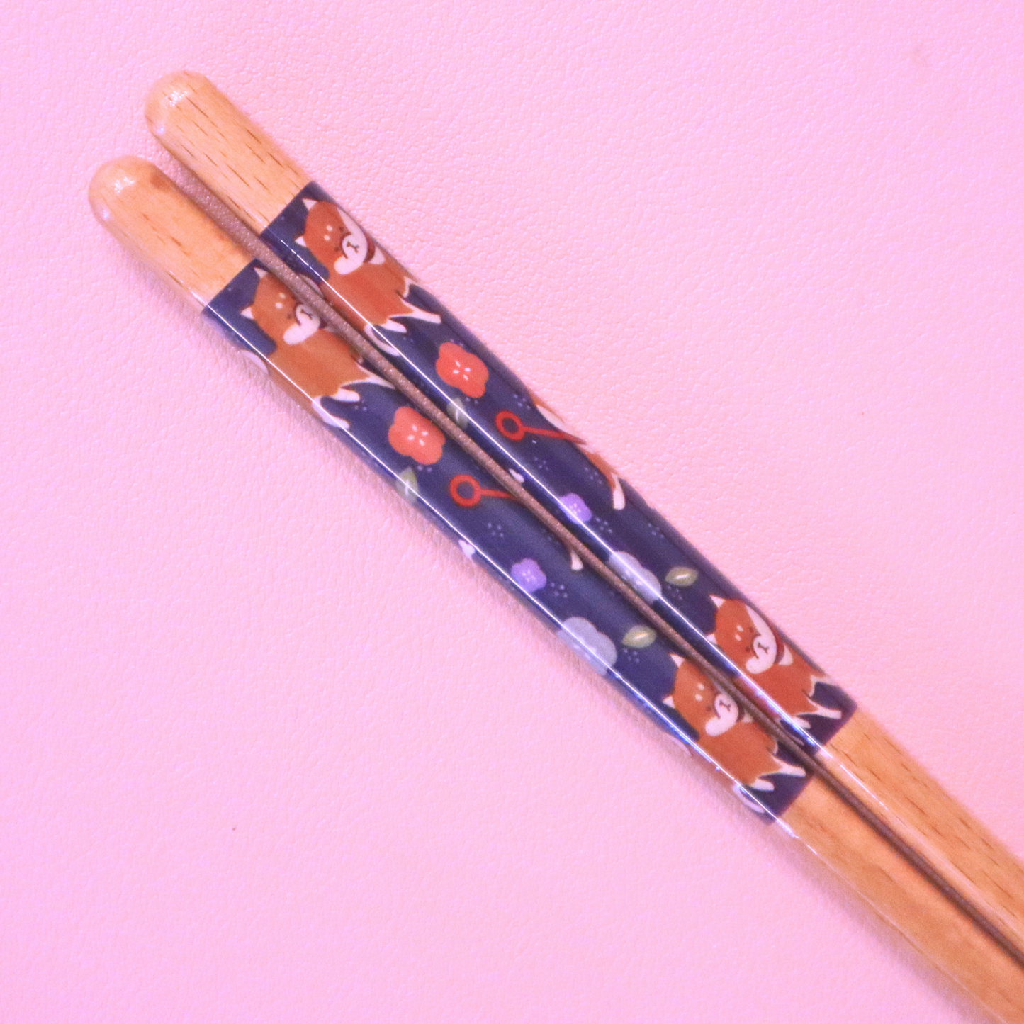 Japansk Wakasa Lacquered Chopsticks Dishwashable Shiba-Inu 21cm (Daiso)