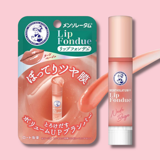 Mentholatum Lip Fondue Melty Lip Balm Baby Pink Lipstick 3.2g (ROHTO)