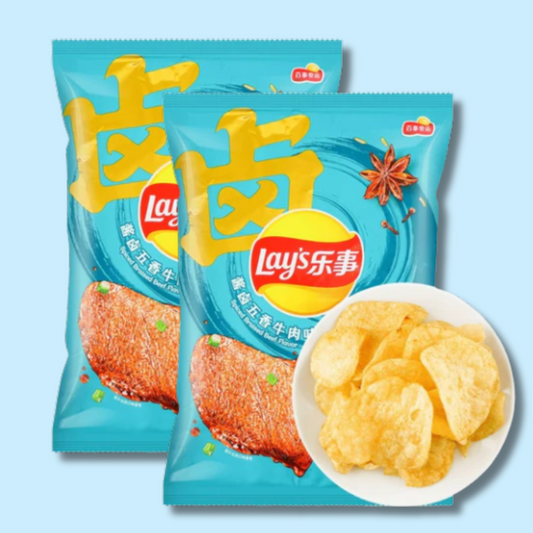 Lay's Potato Chips Spiced Braised Beef Flavor 70g