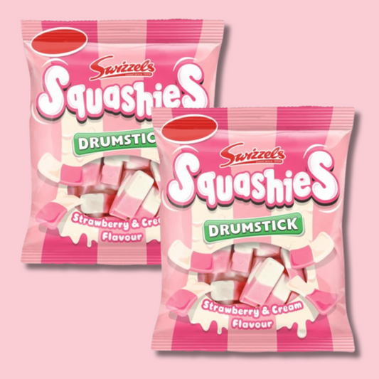 Squashies Drumstick Strawberry & Cream 120g (SWIZZELS)