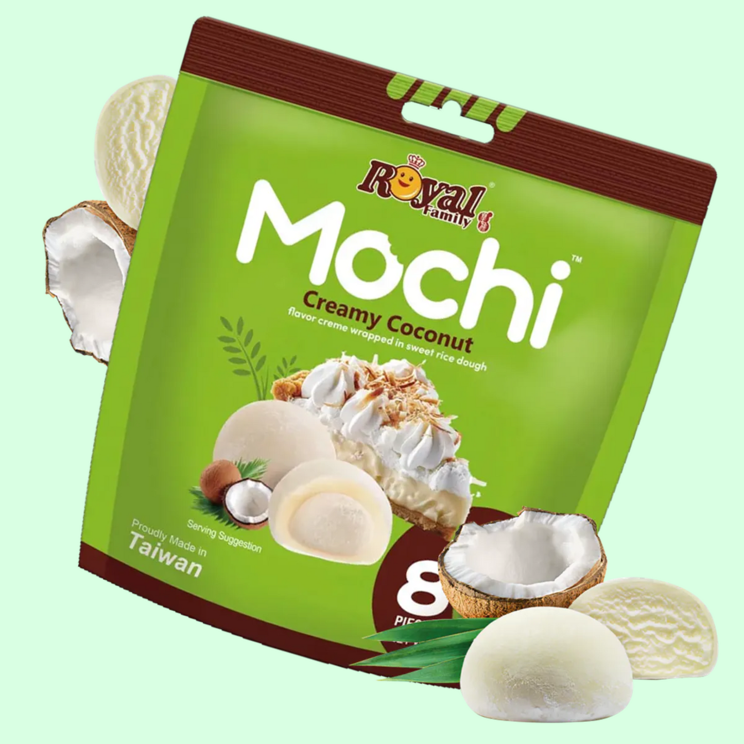 Mochi Creamy Coconut 120g 8stk (ROYAL FAMILY)