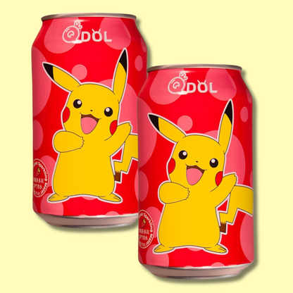 Pokemon Pikachu Strawberry Sparkling Water 330ml (QDOL) DATOVARE