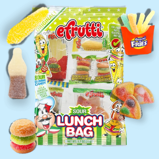 Sour Gummi Lunch Bag Godteripose 77g (eFrutti)