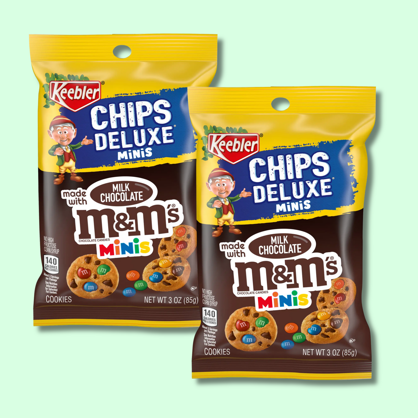 Chips Deluxe Bite Size Cookies with M&M's Mini's 85g (KEEBLER)