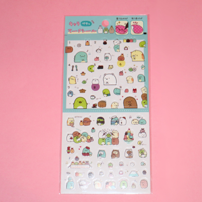 Sticker Sheet Sanrio Sumikkogurashi Rilakkuma (San-X)