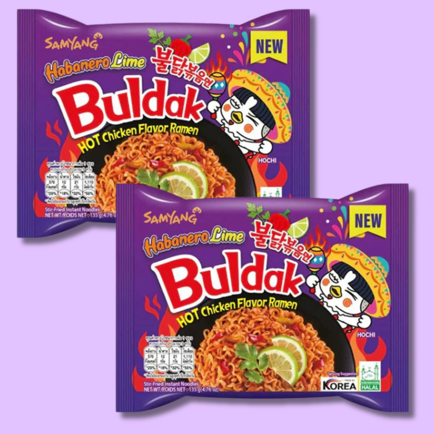 Buldak Hot Chicken Ramen Habanero Lime 130g (SAMYANG)