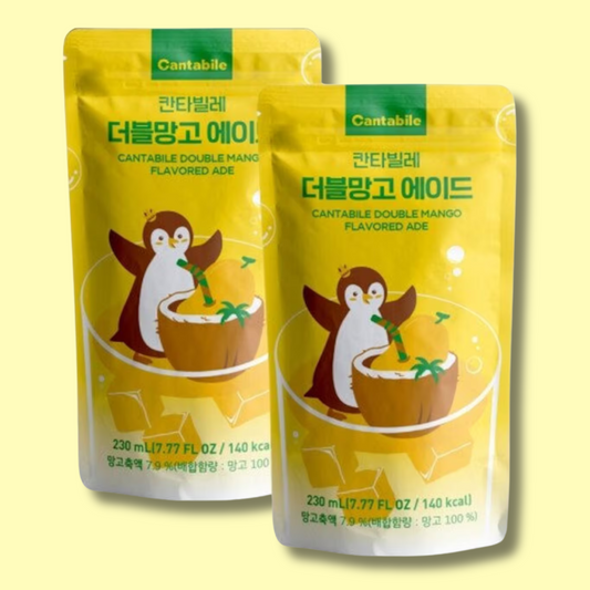 Viral!!! Korean Pouch Drink Double Mango Ade 230ml (CANTABILE)