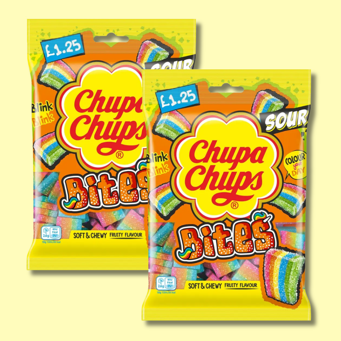 Chupa Chups Sour Bites Bag 120g