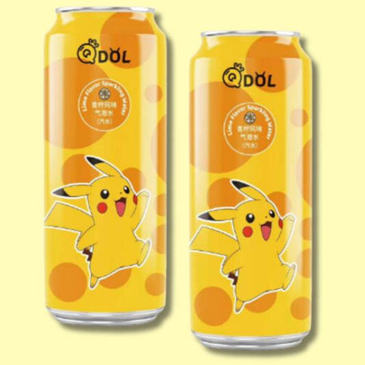 Pokemon Pikachu Lime Sparkling Water 500ml (QDOL)