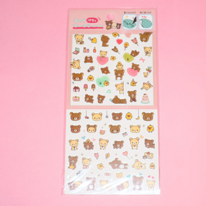 Sticker Sheet Sanrio Sumikkogurashi Rilakkuma (San-X)