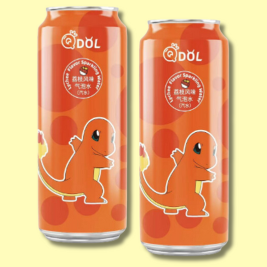 Pokemon Charmander Lychee Sparkling Water 500ml (QDOL)