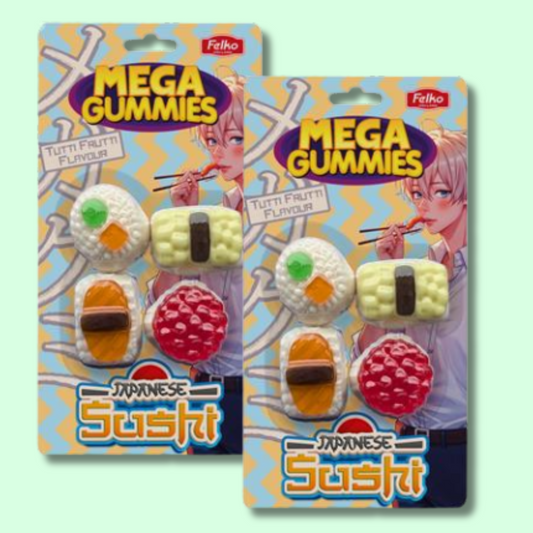 Mega Gummies Japanese Sushi 120g (FELKO)