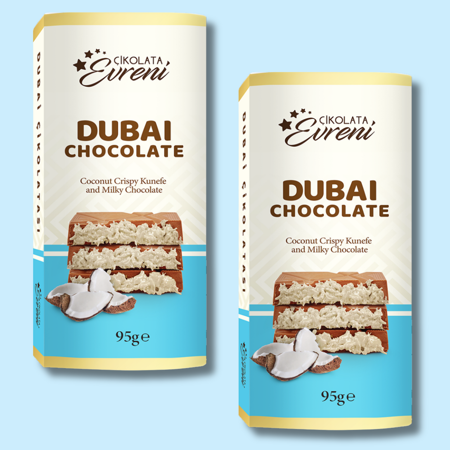 Dubai Chocolate Coconut Crispy 95g (EURENI)