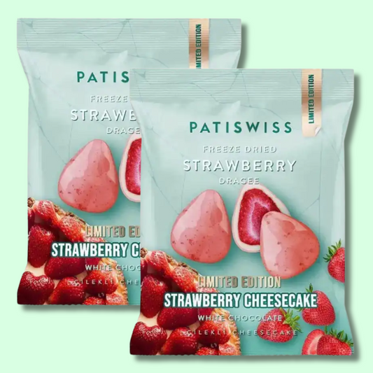 LIMITED!!! Freeze Dried Strawberry & Strawberry Cheesecake 50g (PATISWISS)