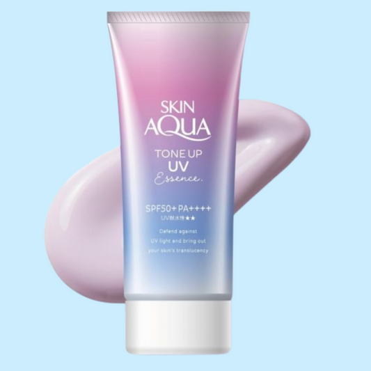 Tone Up UV Essence Tinted Sunscreen Lavender SPF50+ PA++++ 80g (SKIN AQUA)