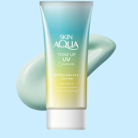 Tone Up UV Essence Tinted Sunscreen Mint Green SPF50+ PA++++ 80g (SKIN AQUA)