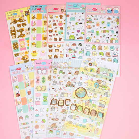 Sticker Sheet Sanrio Sumikkogurashi Rilakkuma (San-X)