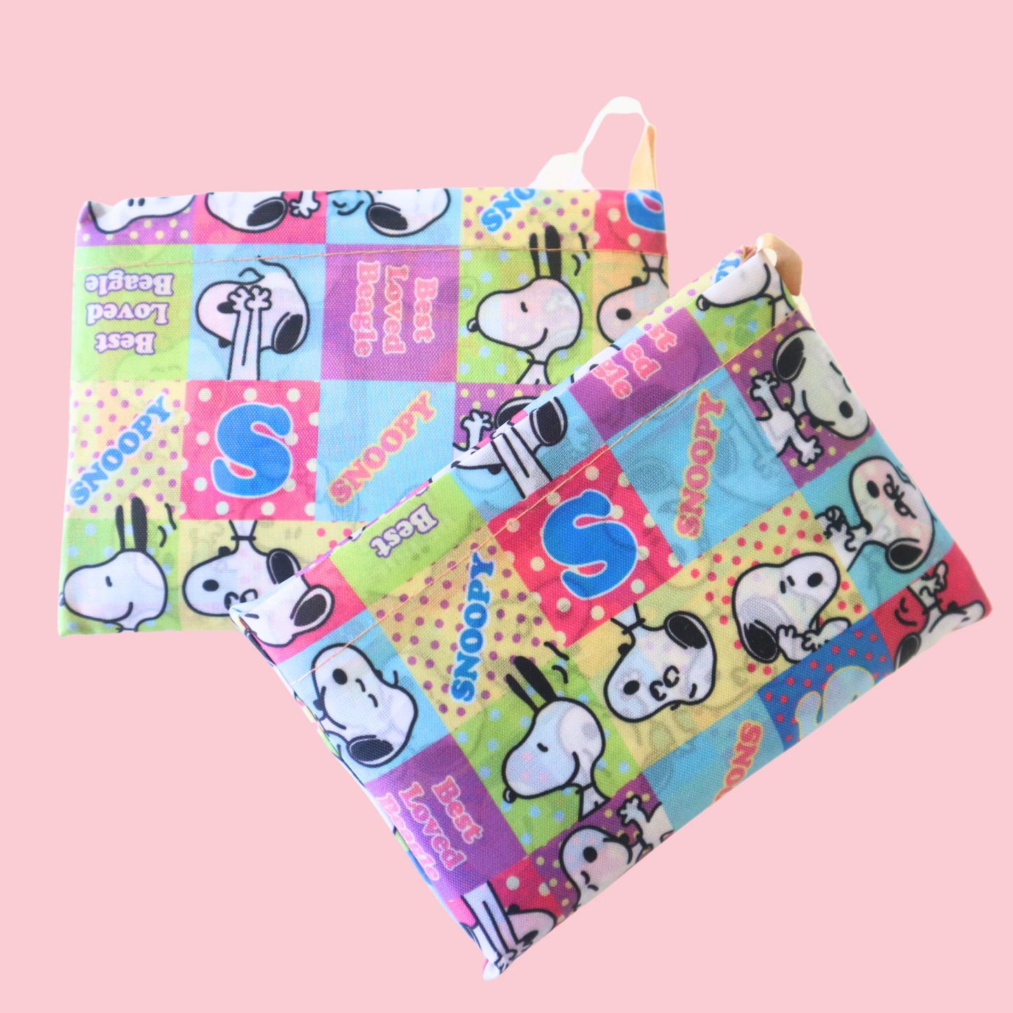 Foldbart Handlenett Snoopy Colorful