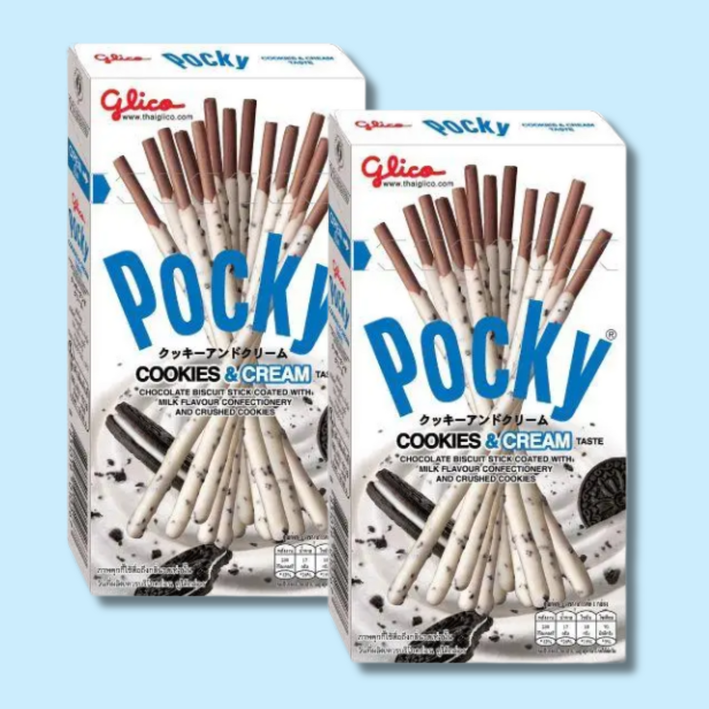 Pocky Cookies & Cream 40g (GLICO) HALAL