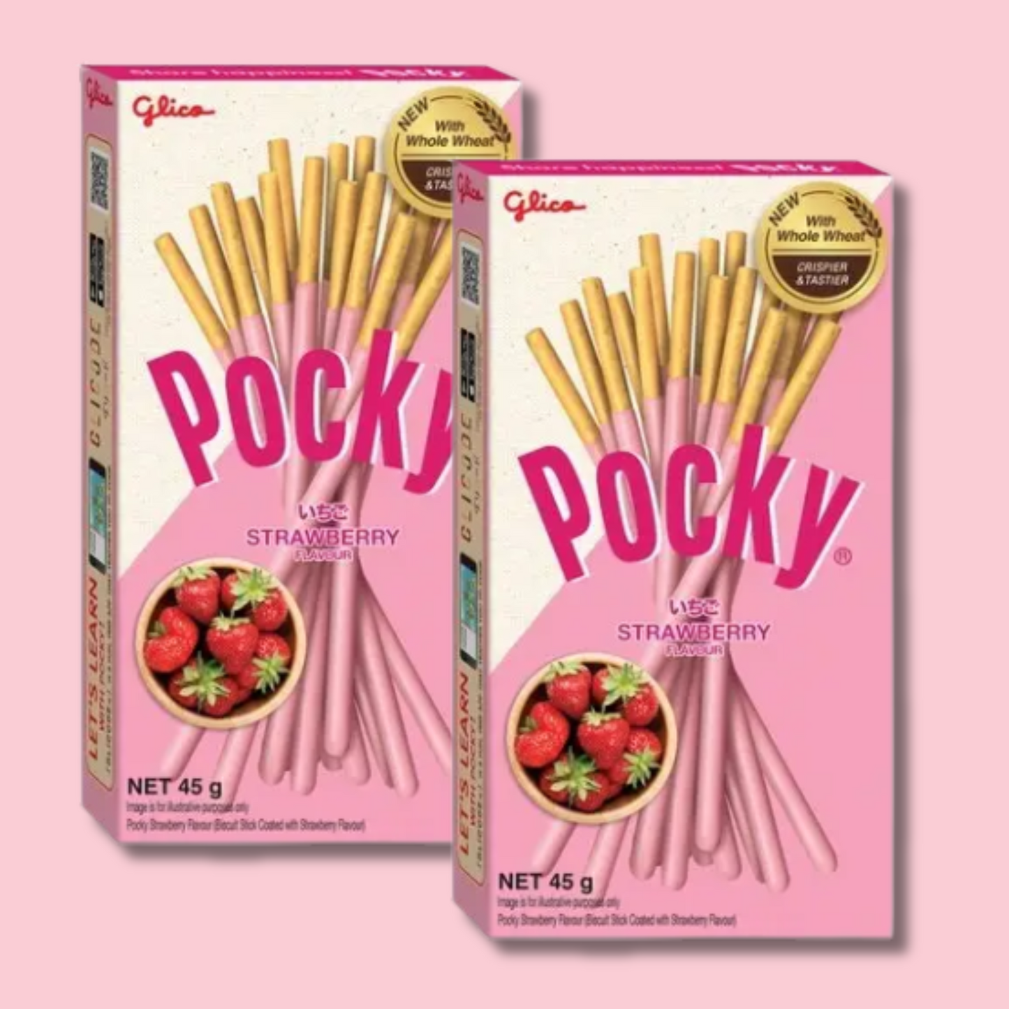 Pocky Strawberry 43g (GLICO) HALAL