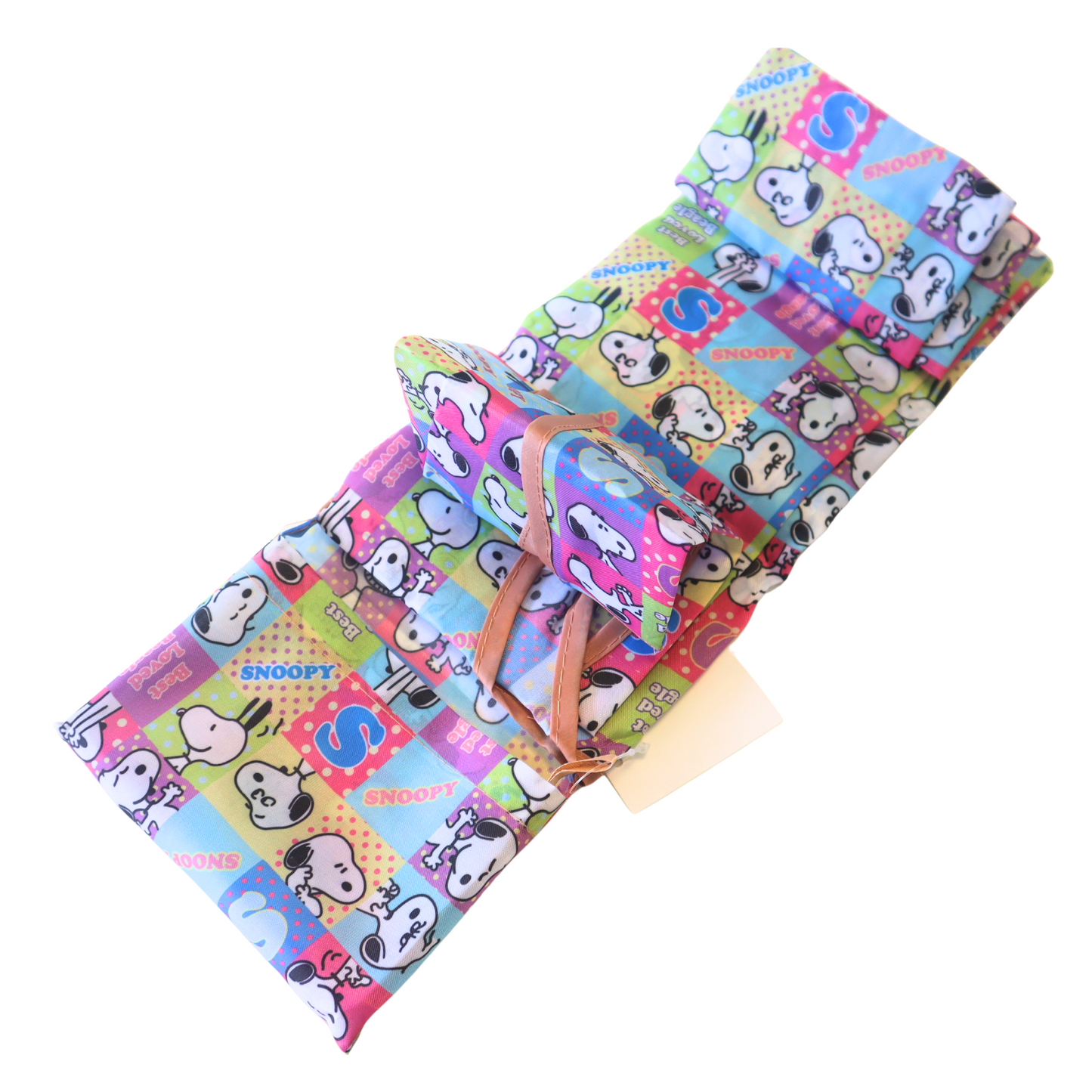 Foldbart Handlenett Snoopy Colorful