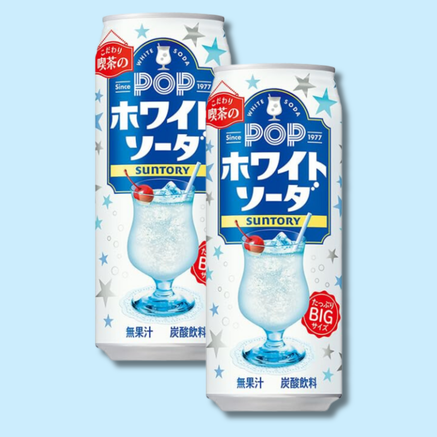 Pop White Soda 490ml (SUMTORY)