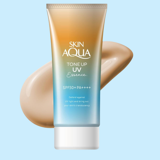 Tone Up UV Essence Tinted Sunscreen Latte Beige SPF50+ PA++++ 80g (SKIN AQUA)