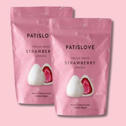 Freeze Dried Strawberry & White Chocolate 80g (PATISWISS)