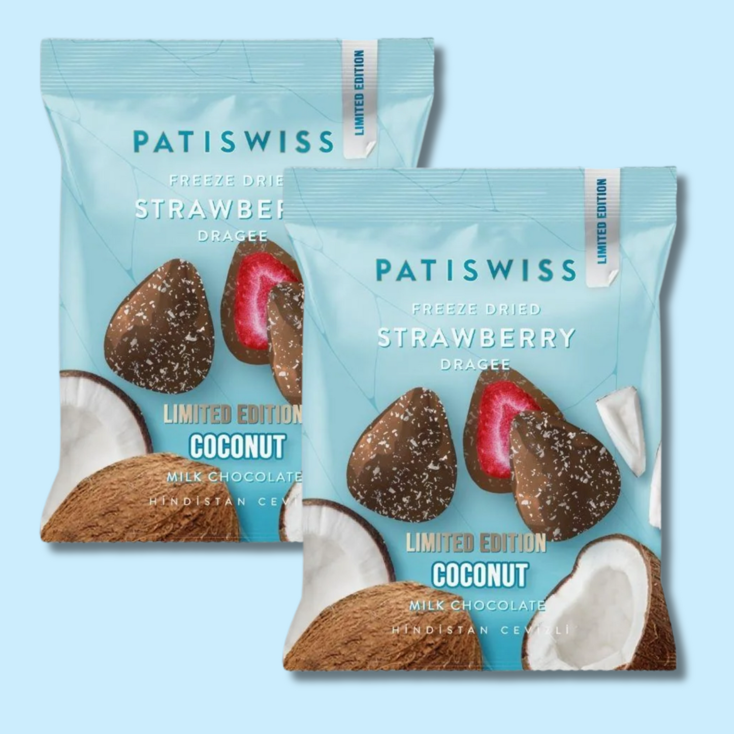 LIMITED!!! Freeze Dried Strawberry & Coconut 50g (PATISWISS)