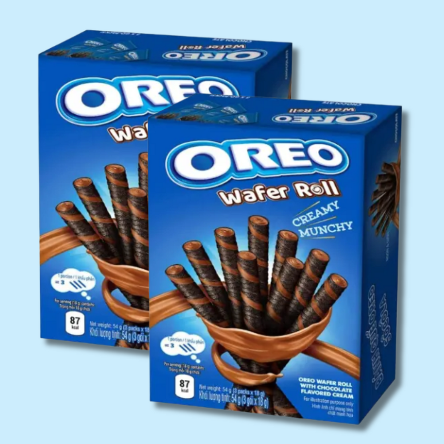 Oreo Wafer Rolls Chocolate 54g