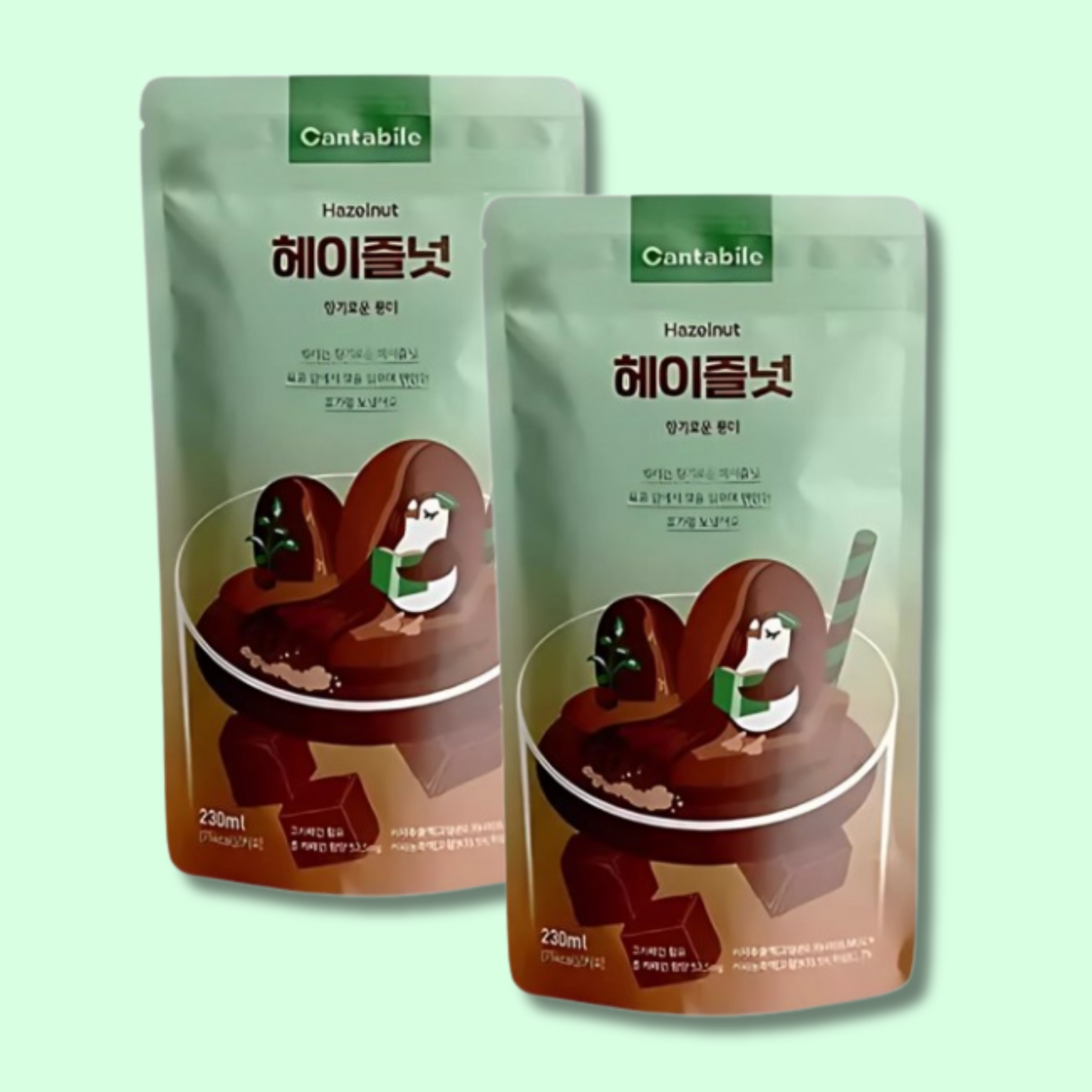 Viral!!! Korean Pouch Drink Hazelnut Americano 230ml (CANTABILE)