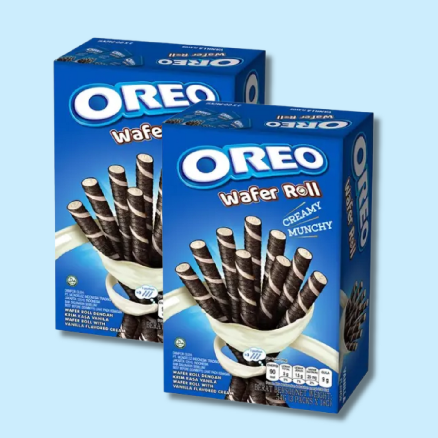 Oreo Wafer Rolls Vanilla 54g