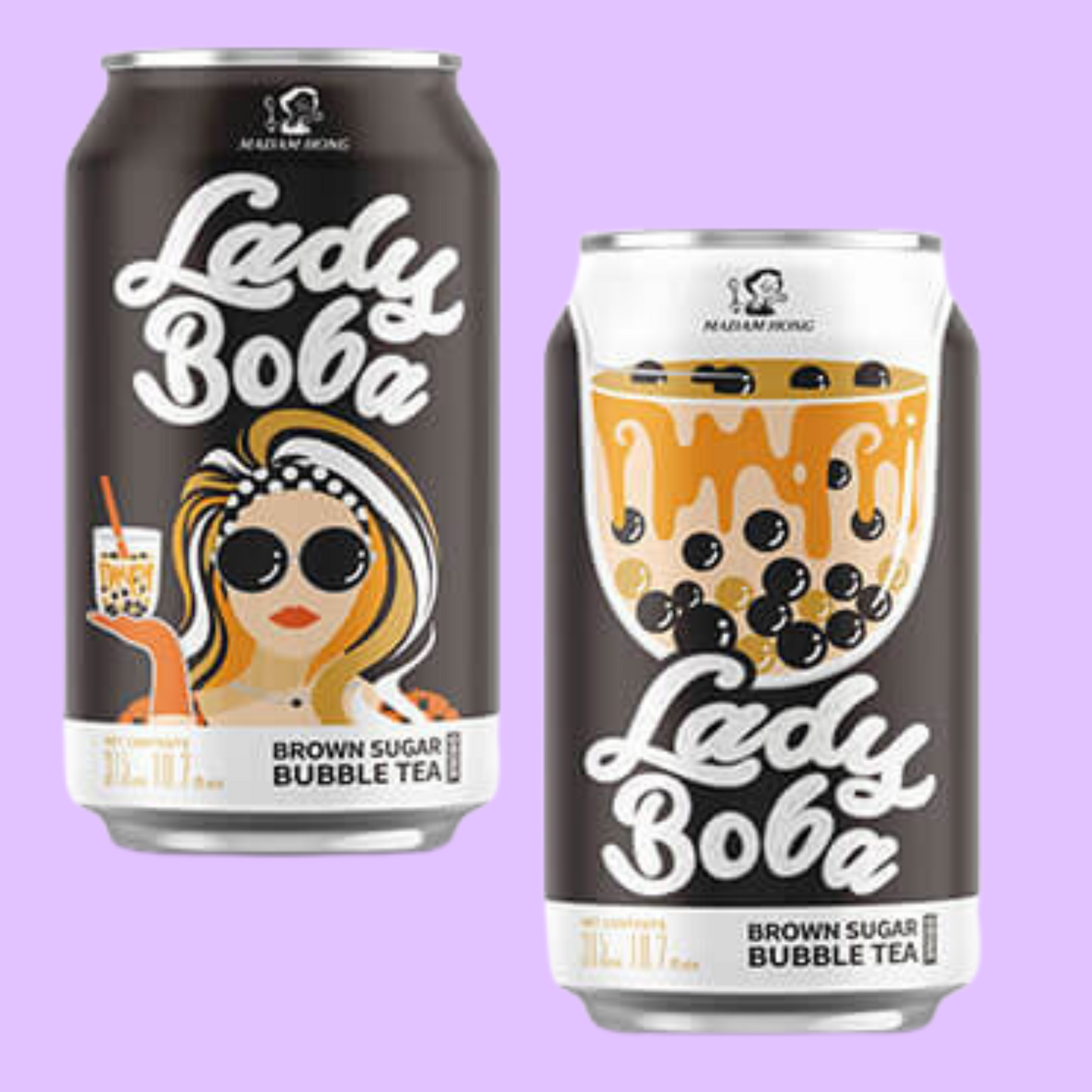 Lady Boba Bubble Tea Brown Sugar 315ml (MADAM HONG) HALAL