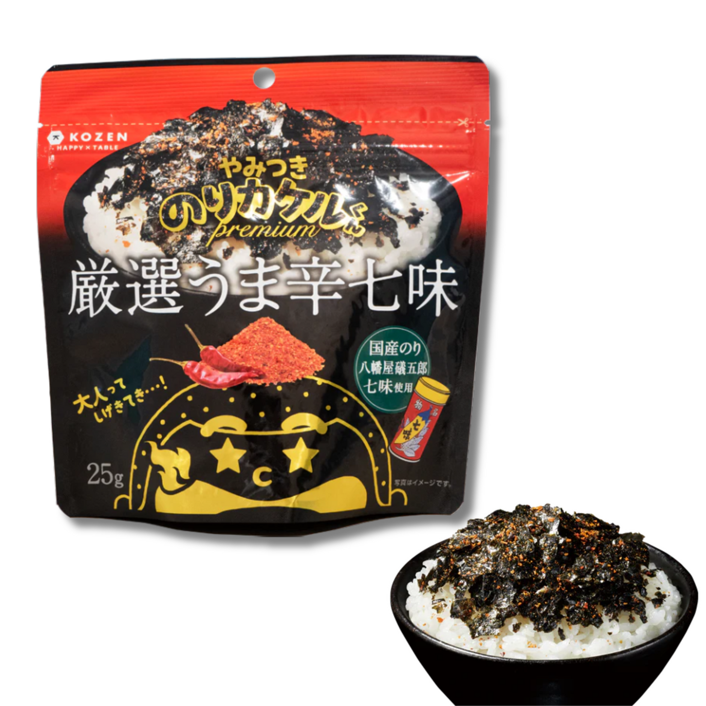 Riskrydder Furikake Norikakeru Shichimi 25g (KOZENHONTEN)